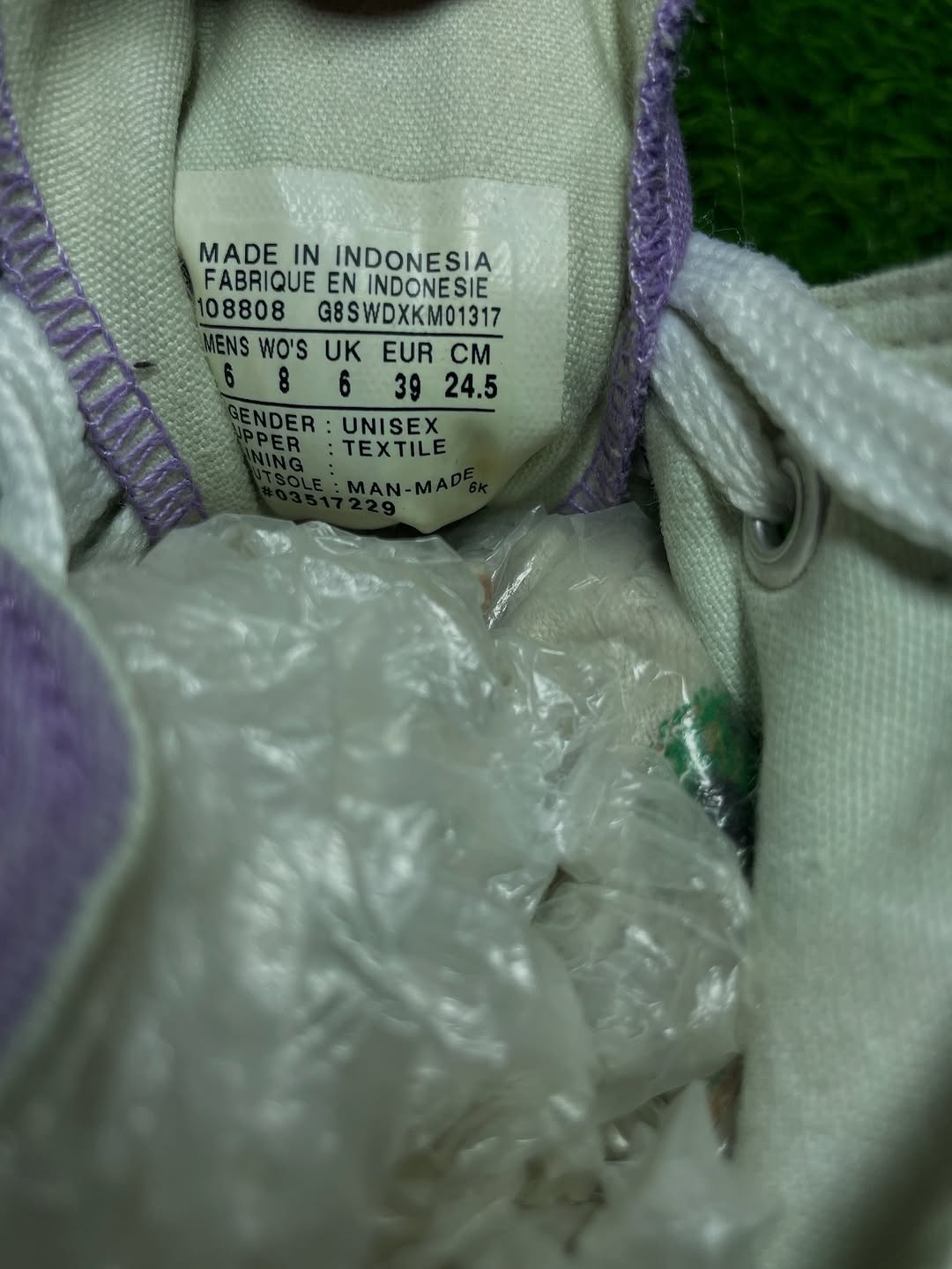 Purple Converse High Top (39 / 8)