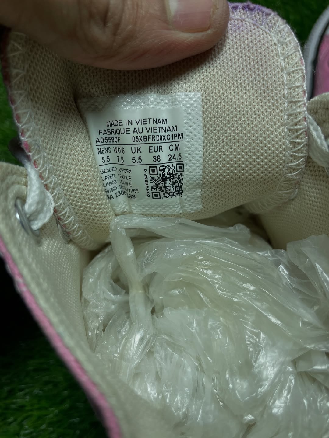 Pink Converse High Top(38 / 7)