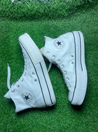 WHITE Converse High Top ( 41 / 7.5 )