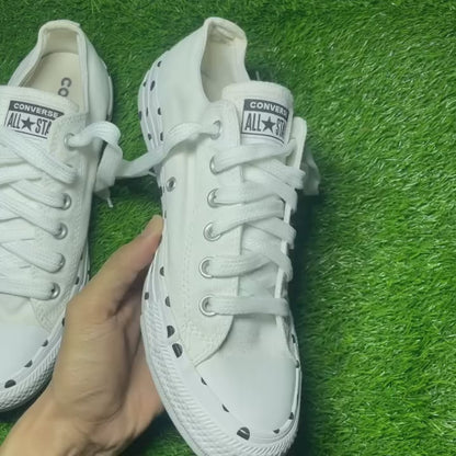 White Converse Low Top(Size 39 / 8)