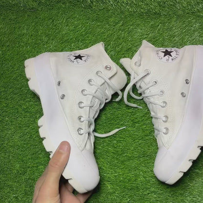 White Converse High Top(37 / 6)
