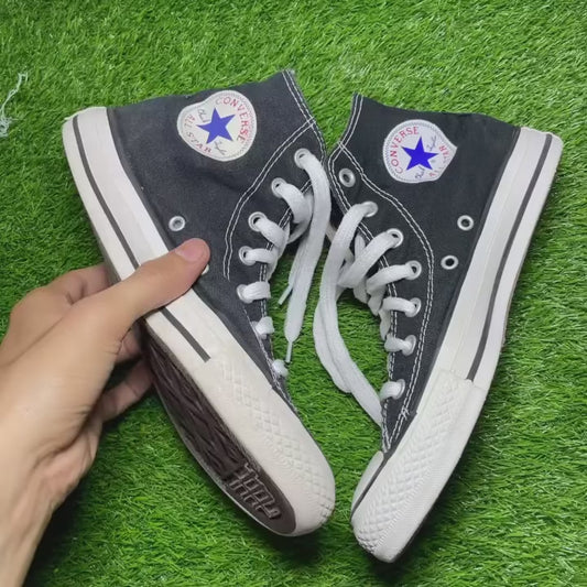 Black Converse High Top(Size 38 / 7)