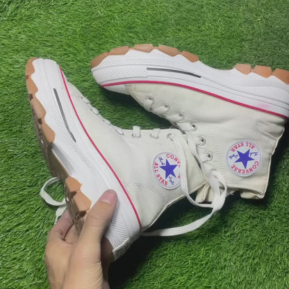 White Converse High Top(38 / 7)