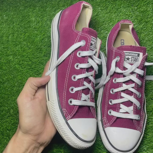Pink Converse Low Top (Size 40 / 8.5)