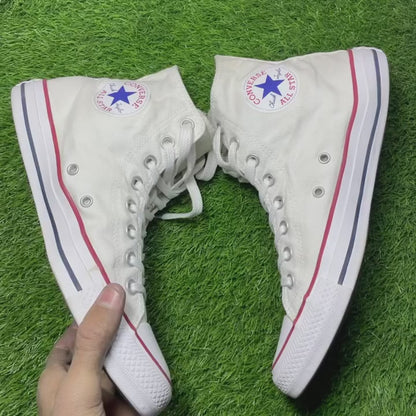 White Converse High Top (41.5 / 9.5)