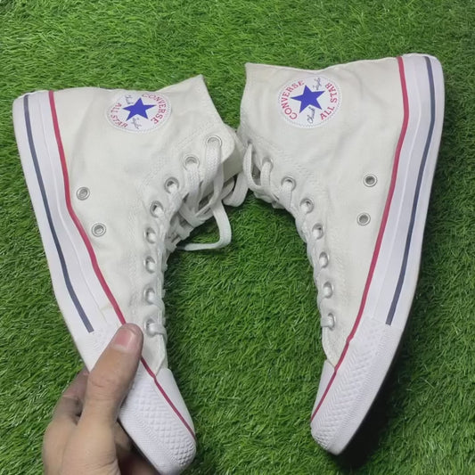 White Converse High Top (41.5 / 9.5)