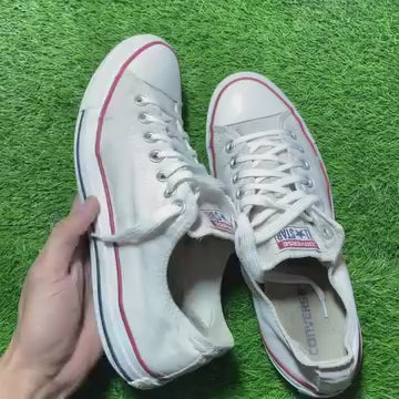 White Converse Low Top (Size 43 / 11)