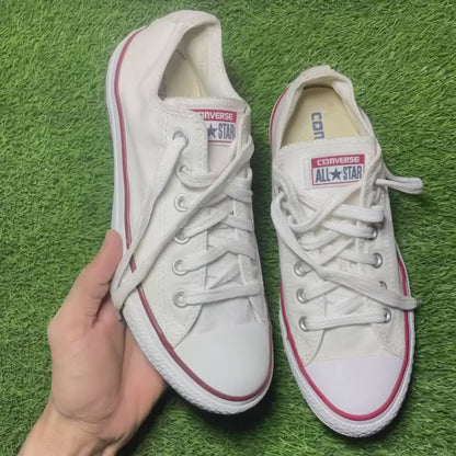 White Converse Low Top (Size 39 / 8 )