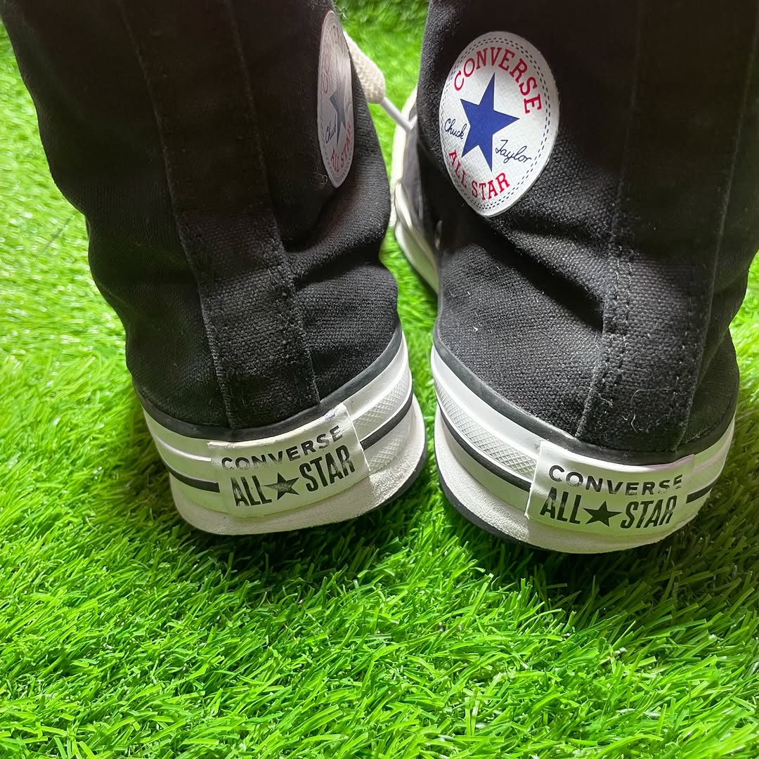 Black Converse High Top (Size 38.5 / 7.5)