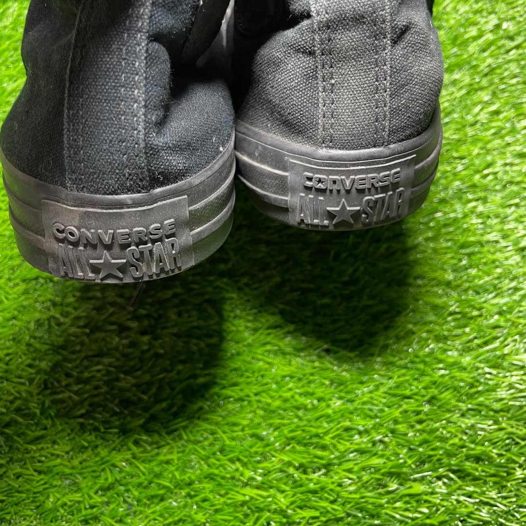 Black Converse High Top(Size 39 / 8)
