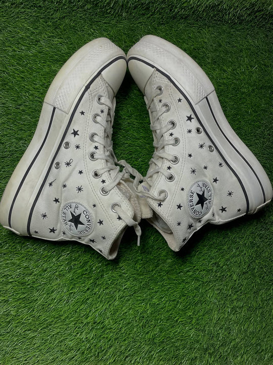 White Converse High Top (38 / 7)