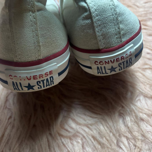 Beige Converse High Top(Size 39 - 39.5 / 8)