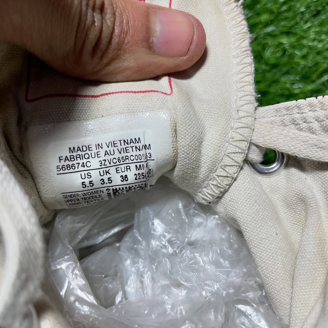 Gray Converse High Top (Size 36 / 5)