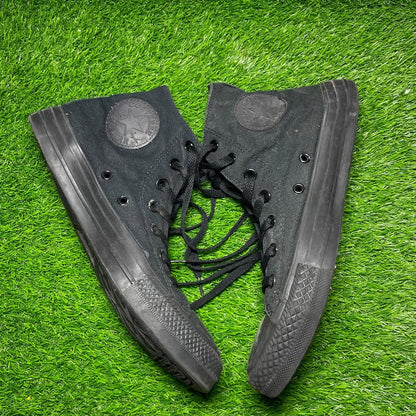 Black Converse High Top(Size 39 / 8)