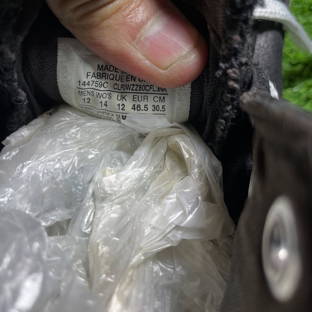 Black Converse High Top (46.5 / 14.5)