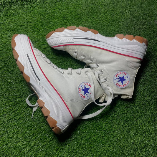 White Converse High Top(38 / 7)