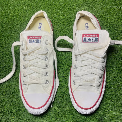 White Converse Low Top (Size 39 / 8)