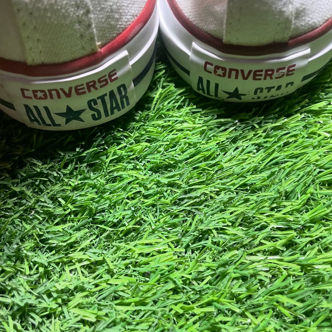 White Converse Low Top (Size 39 / 8 )