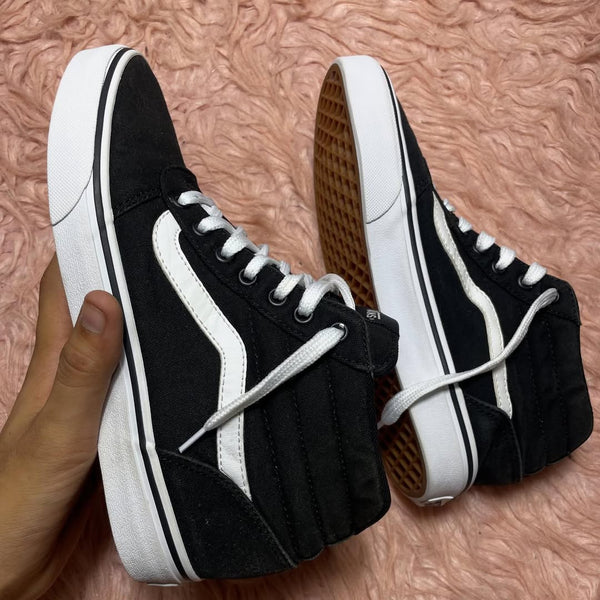 Black Vans High Top(Size 38.5 / 7.5)