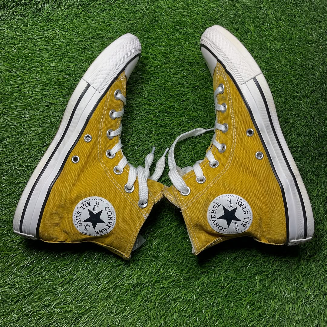 Yellow Converse High Top (38 / 7)