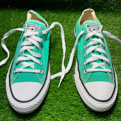 Green Converse Low Top(Size 39.5 / 8)