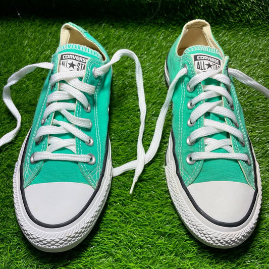 Green Converse Low Top(Size 39.5 / 8)
