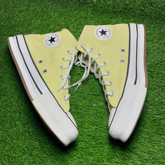 Yellow Converse High Top (Size 37 / 6)