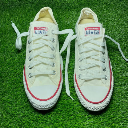 White Converse Low Top (Size 39.5 / 8)