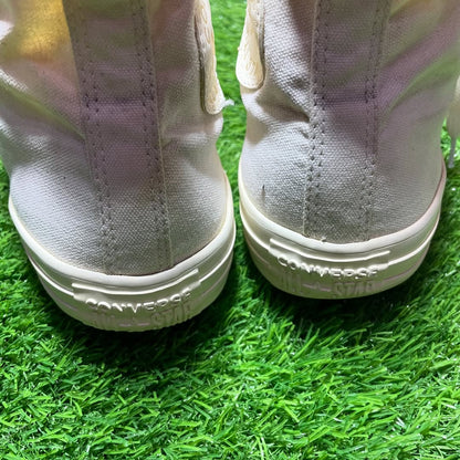 Beige Converse High Top (Size 40 / 8.5)