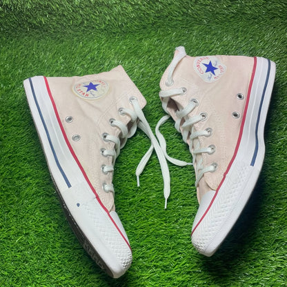 Beige Converse High Top (Size 39 / 8)