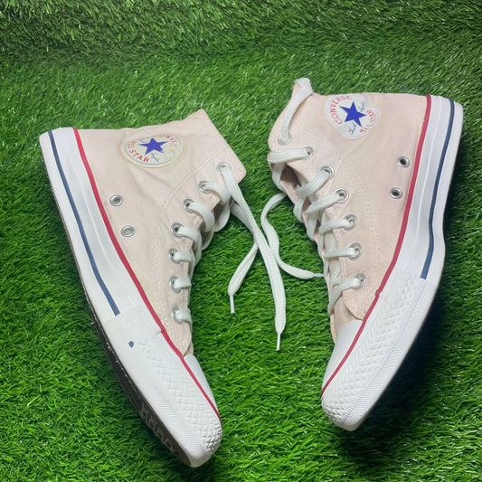 Beige Converse High Top (Size 39 / 8)