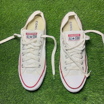 White Converse Low Top (Size 39.5 / 8)