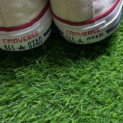 Beige Converse High Top (41 / 9)